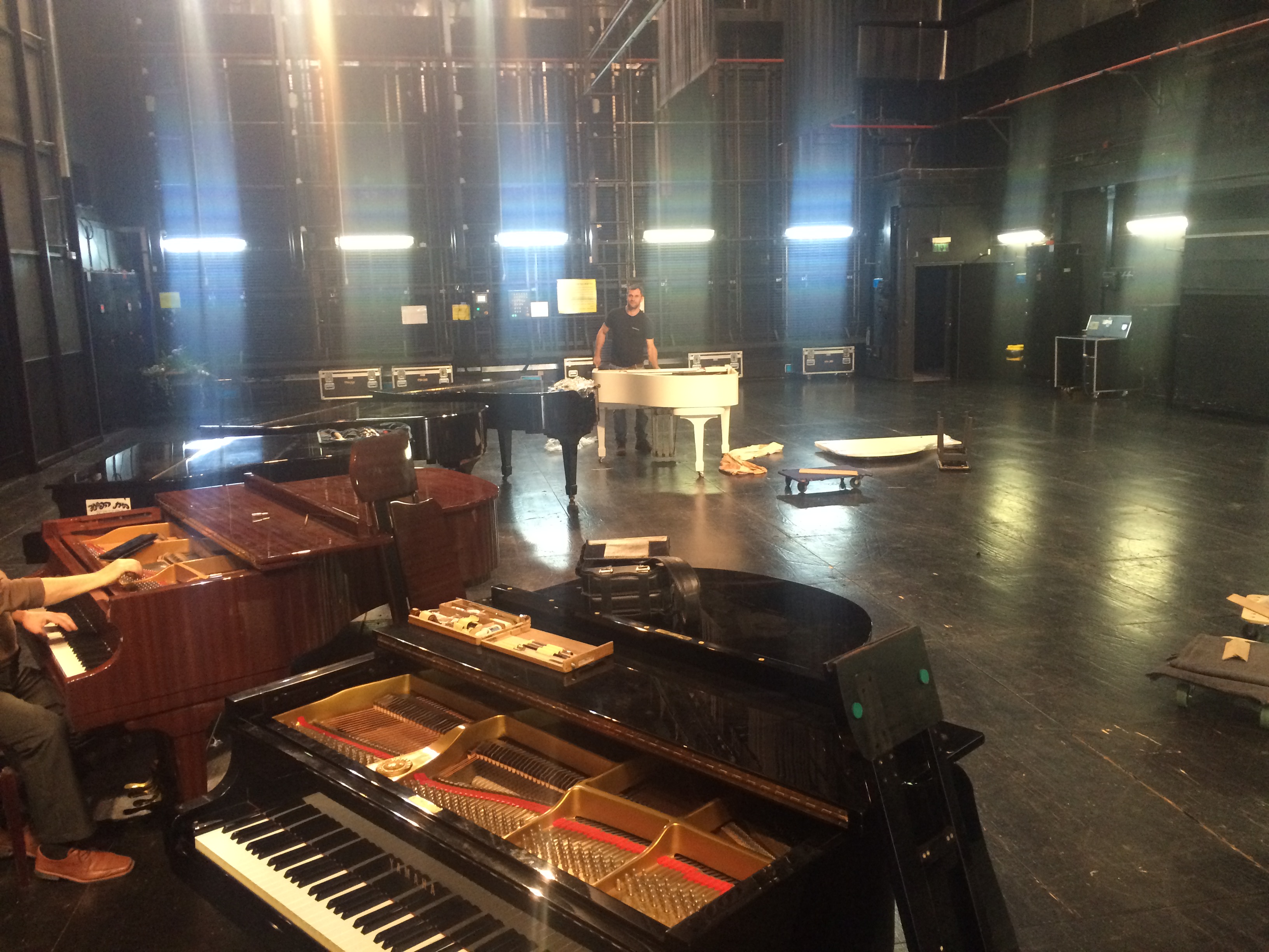 הובלת פסנתרים לקונסרבטוריונים, תיאטראות ובתי ספר למוזיקה